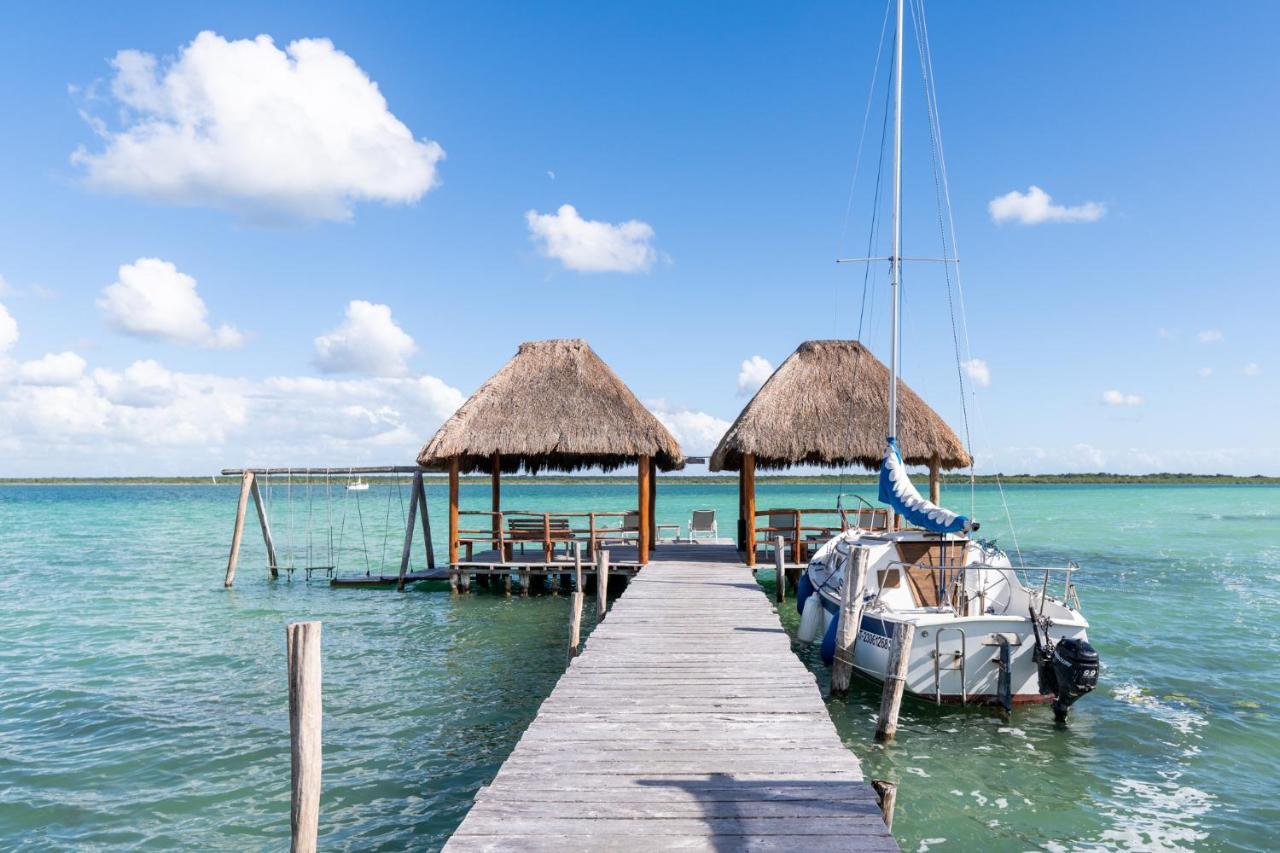 Lagoon Front Hut: Daily Cleaning, Bikes & Kayaks! Bacalar Exterior photo
